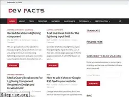 Sites similar to devfacts.com