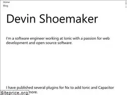 Sites similar to devinshoemaker.com