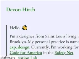 Sites similar to devonhirth.com
