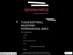 Sites similar to dewimanroe.wordpress.com