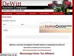 Sites similar to dewittauction.com