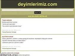 Sites similar to deyimlerimiz.com