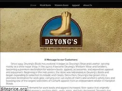 Sites similar to deyongsboots.com
