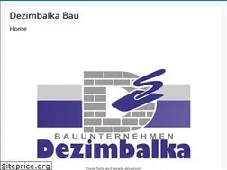 Sites similar to dezimbalka-bau.de