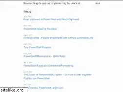 Sites similar to dfinke.github.io