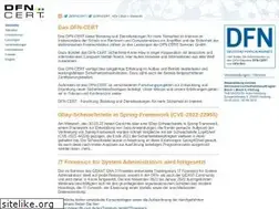 Sites similar to dfn-cert.de