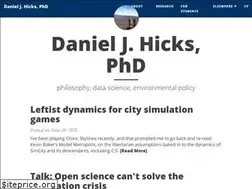 Sites similar to dhicks.github.io