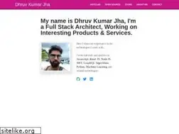 Sites similar to dhruvkumarjha.com