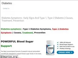 Sites similar to diabetessymptoms.us
