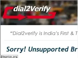 Sites similar to dial2verify.com