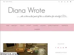 Sites similar to dianawrote.com