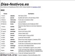 Sites similar to dias-festivos.es
