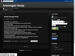 Sites similar to dibutuhkantenagakerja.blogspot.com