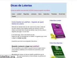 Sites similar to dicasdeloterias.com