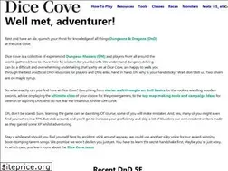 Sites similar to dicecove.com