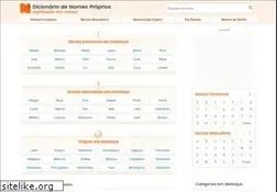 Sites similar to dicionariodenomesproprios.com.br