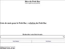 Sites similar to dico-petitbac.com