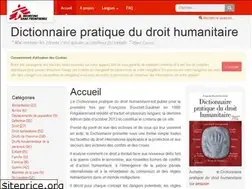 Sites similar to dictionnaire-droit-humanitaire.org