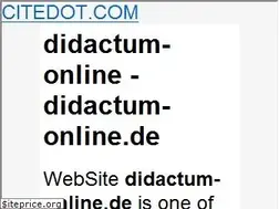 Sites similar to didactum-online.de.citedot.com