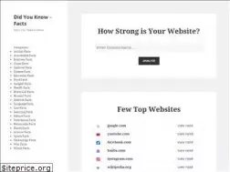 Sites similar to didyouknow-facts.com