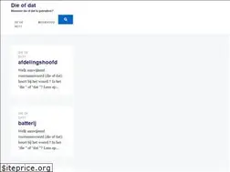 Sites similar to die-of-dat.nl