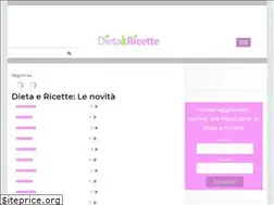 Sites similar to dietaericette.it