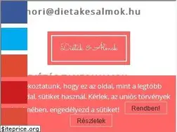 Sites similar to dietakesalmok.hu