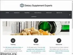 Sites similar to dietarysupplementexperts.com