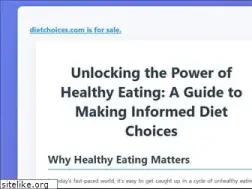 Sites similar to dietchoices.com