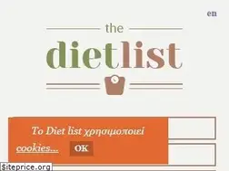 Sites similar to dietlist.gr