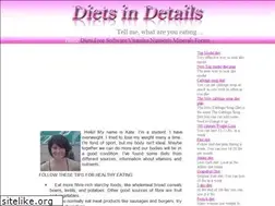 Sites similar to dietsindetails.com