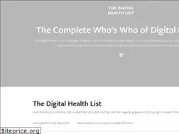 Sites similar to digitalhealthlist.com