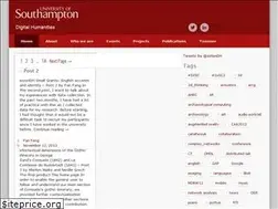 Sites similar to digitalhumanities.soton.ac.uk
