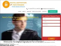 Sites similar to digitalsignatureforetender.com