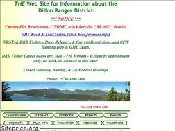 Sites similar to dillonrangerdistrict.com