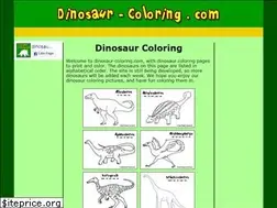 Sites similar to dinosaur-coloring.com