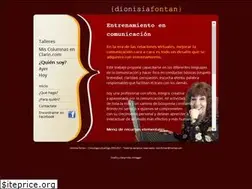 Sites similar to dionisiafontan.com