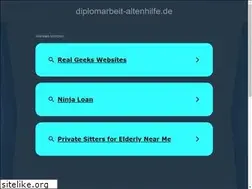 Sites similar to diplomarbeit-altenhilfe.de