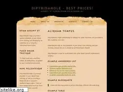 Sites similar to dipyridamole.monster