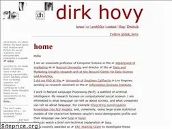 Sites similar to dirkhovy.com