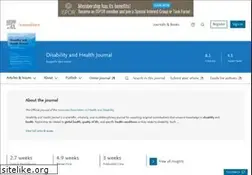 Sites similar to disabilityandhealthjnl.com