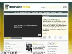 Sites similar to discipleshipdefined.com