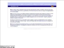 Sites similar to disclaimer.com