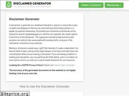 Sites similar to disclaimergenerator.net