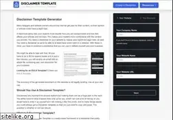 Sites similar to disclaimertemplate.net