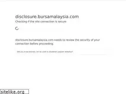 Sites similar to disclosure.bursamalaysia.com