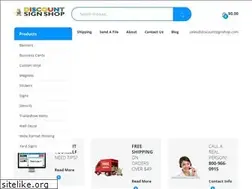 Sites similar to discountsignshop.com