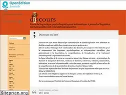 Sites similar to discours.revues.org