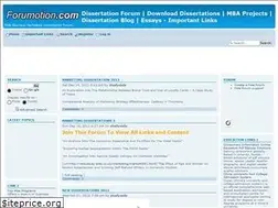Sites similar to dissertation.forumotion.net