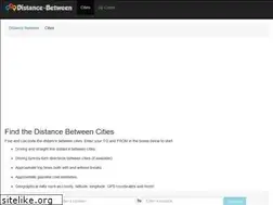 Sites similar to distance-between.com